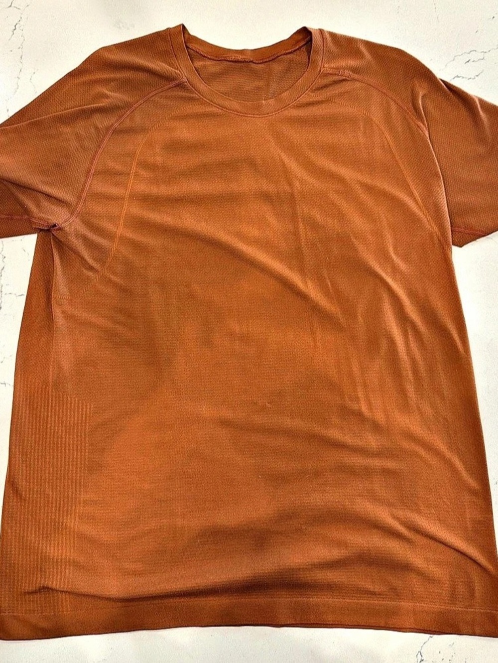 Lot of 6 Lululemon Metal Vent Tech Short Sleeve Shirts Men's XL Red Orange Rust